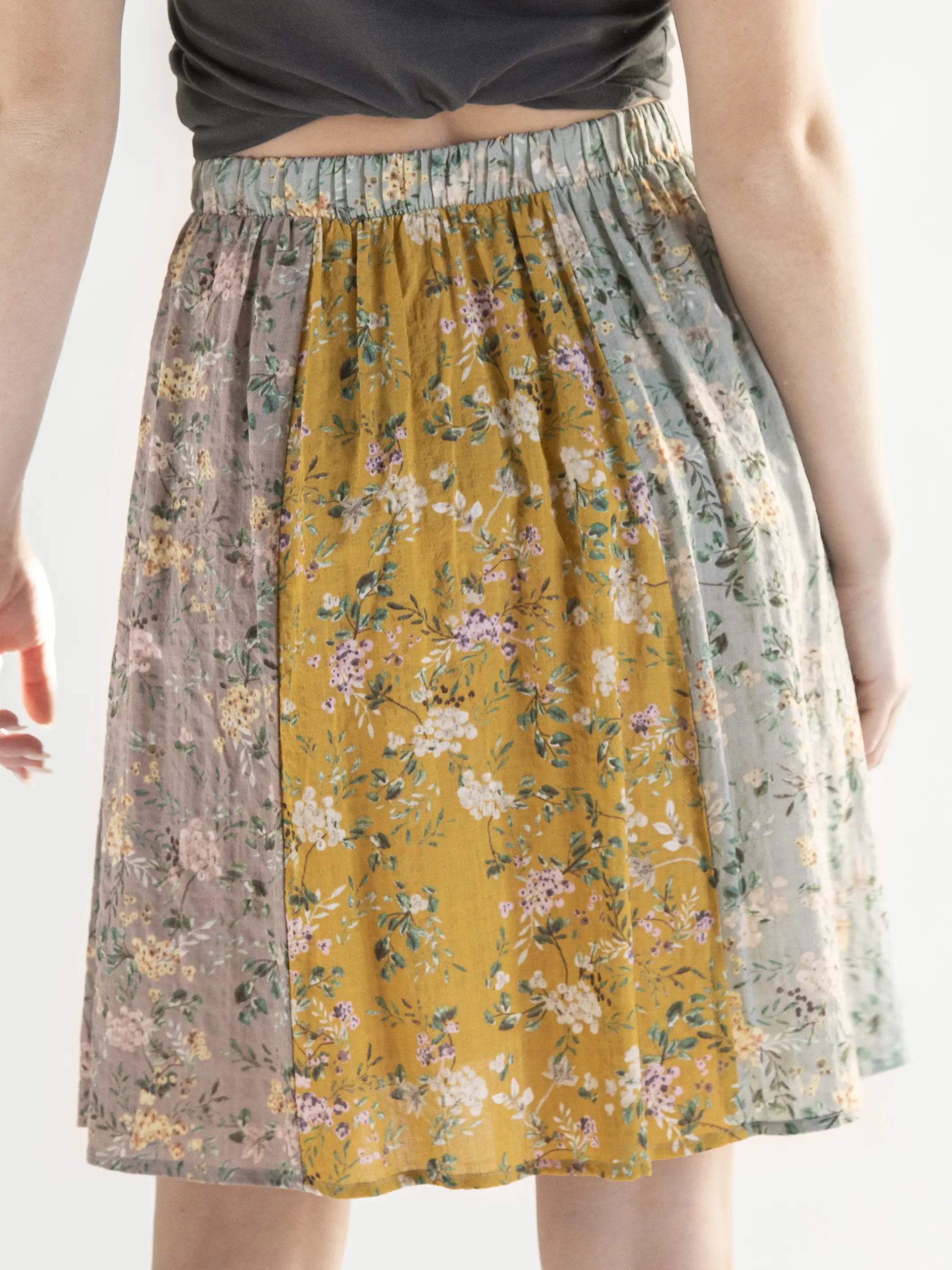Valentina Skirt - Light Blue Floral Mix